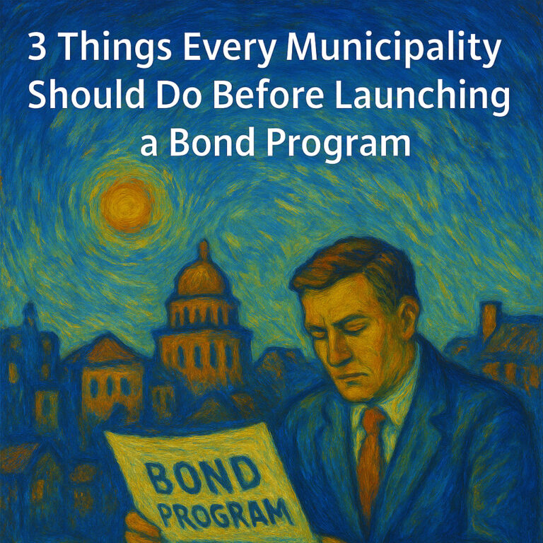 3 Things Every Municipality Should Do Before Launching a Bond Program